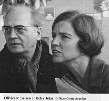 Olivier Messiaen et Betsy Jolas - (c) Photo Centre Acanthes