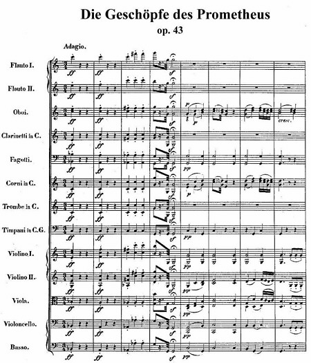 Die Geschöpfe des Prometheus (Partition)