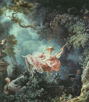 Manon 1 :les hasards heureux de l'escarpolette. Jean-honoré Fragonard, © coll. Wallace, Londres