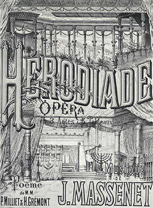  Affiche de la création d'Hérodiade © Théâtre de la Monnaie, Bruxelles 