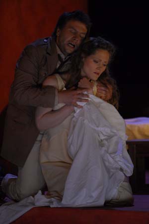 Bartlomiej Misiuda (Tarquinius) et Letitia Singleton (Lucrèce)