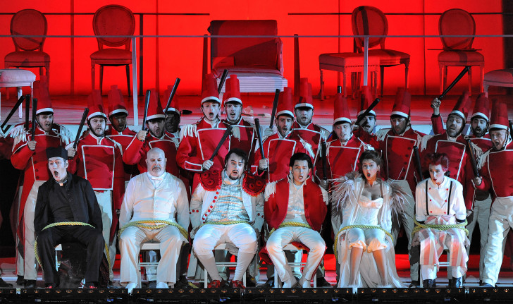 Ruben Amoretti (Don Basilio), Miguel Sola, (Dottore Bartolo), George Petean (Figaro), Yijle Shi (Conte Almaviva), Lana Kos (Rosina), Carine Séchaye (Berta)