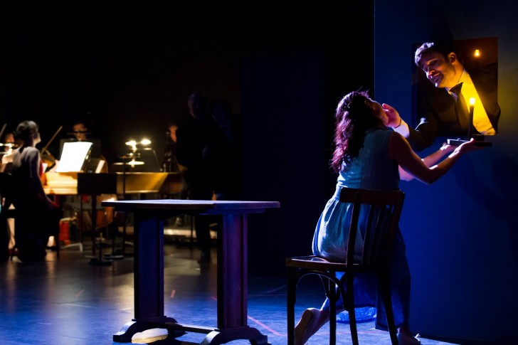 Guillaume Gutierrez (futur Blondel) et Hadhoum Tunc dans "Raoul Barbe-bleue" (Sedaine/Grétry)