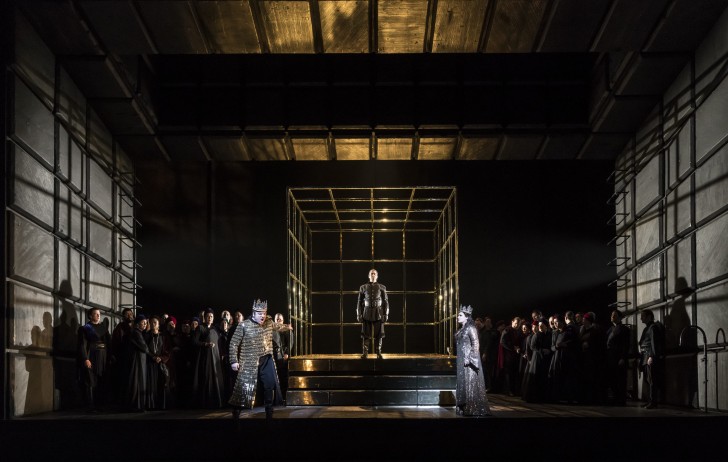 MACBETH DRESS REHEARSAL_ ROH Covent Garden,Macbeth; Zeljko Lucic,Lady Macbeth; Anna Netrebko, Banquo; Ildebrando D'Arcangelo,Macduff; Yusif Eyvzov,Lady in Waiting; Francesca Chiejina, Malcolm; Konu Kim,Doctor; Simon