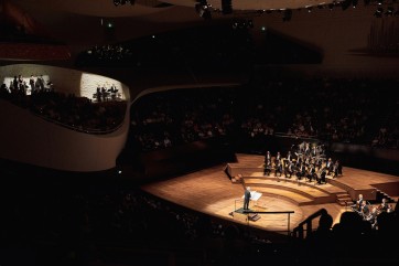 Concert à la Philharmonie de Paris le 06/09/2018 dans la grande salle Pierre Boulez. Biennale Pierre Boulez. Concert de Daniel Barenboim - Staatskapelle Berlin, première partie : Pierre Boulez "Rituel in memoriam Bruno Maderna "