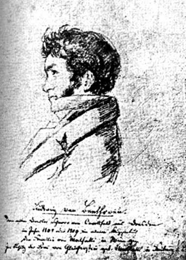 DessinBeethoven_FerdinandSchnorrVonCaroldfeld_1808