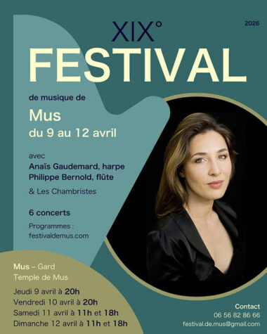 19e Festival de musique de Mus du 2 au 9 avril