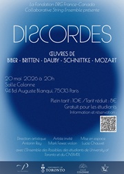 Concert Discordes par l'ensemble des Possibles 20 mai Salle Colonne